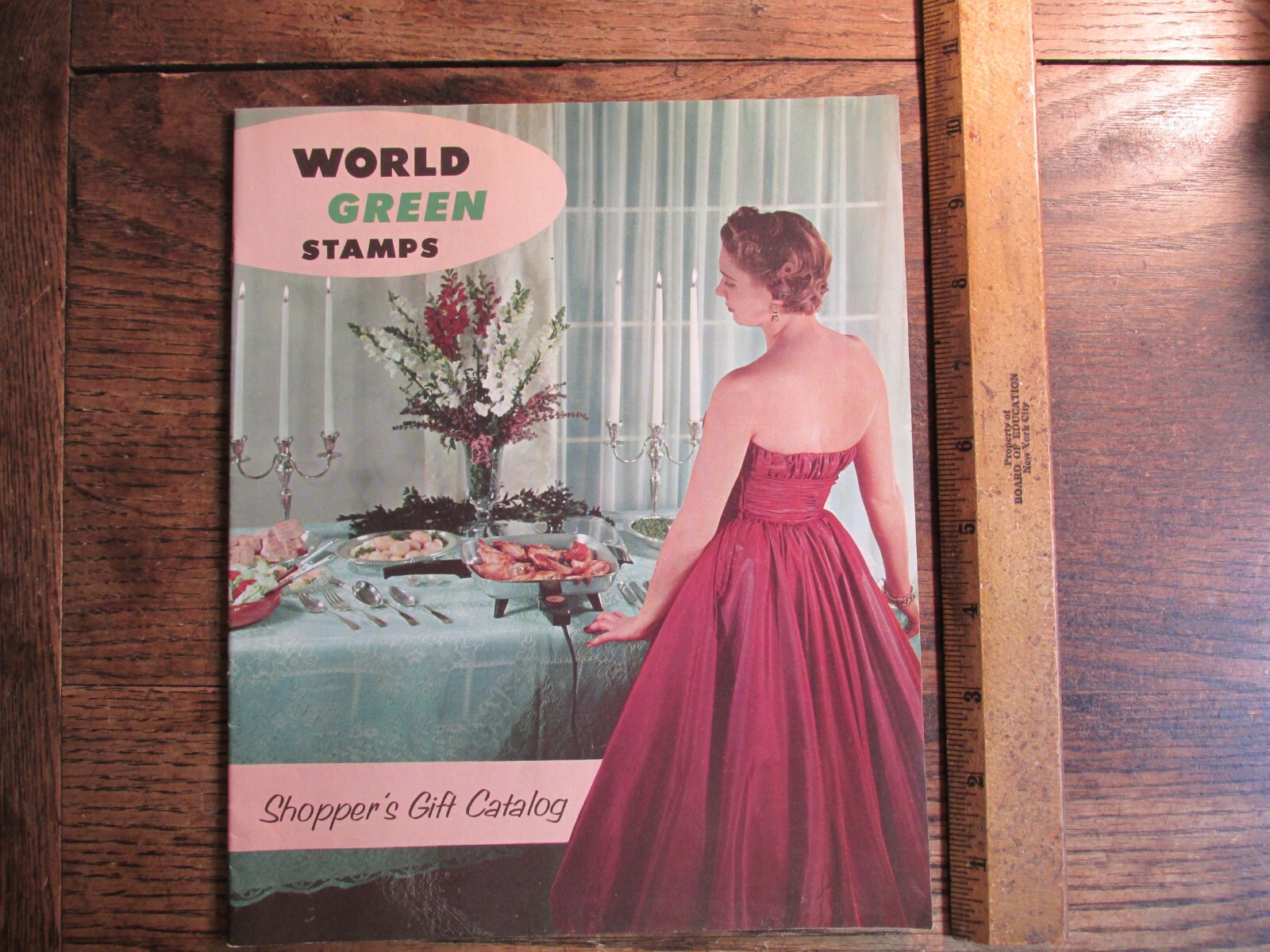 Vintage Ephemera Mid Century Modern Green Stamp Premium Catalog Furniture Toys