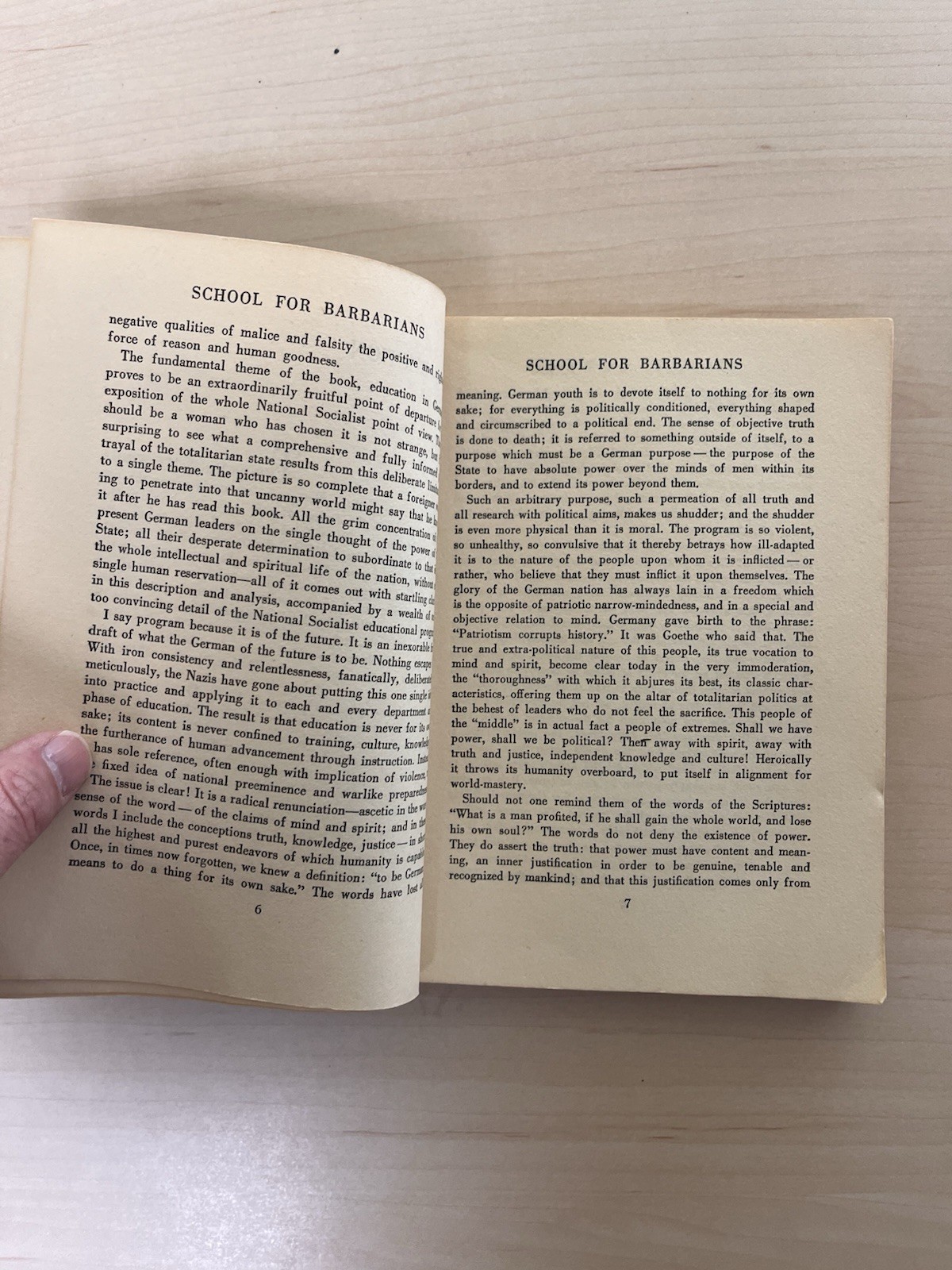 1938 School For Barbarians Education Under The Nazis By Erika Mann Original Pb