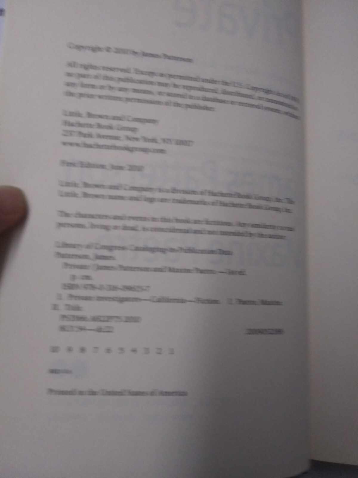 James Patterson And Maxine Paetro Private New York Los Angeles London Paris Book