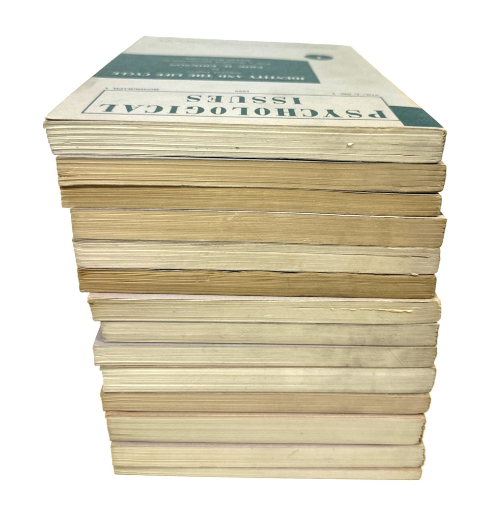 Psychological Issues Monograph Vtg Lot of 14 Issues Psychoanalytic Psychology