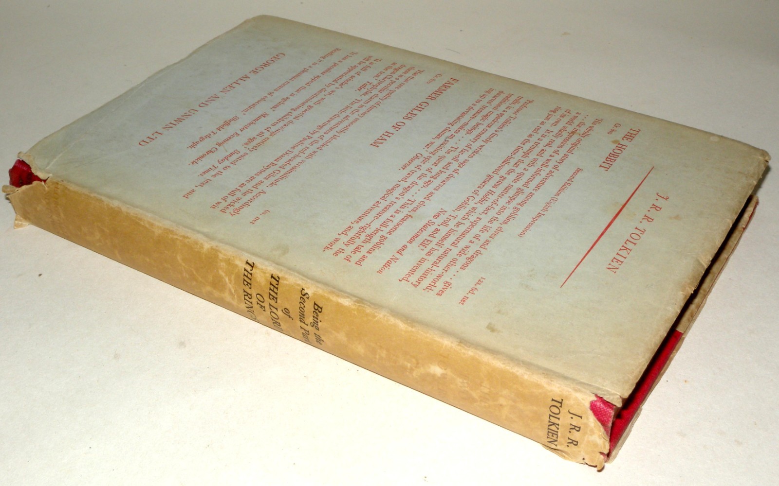 The Two Towers Tolkien 1957 1st Ed 5th Imp HB DJ Allen & Unwin