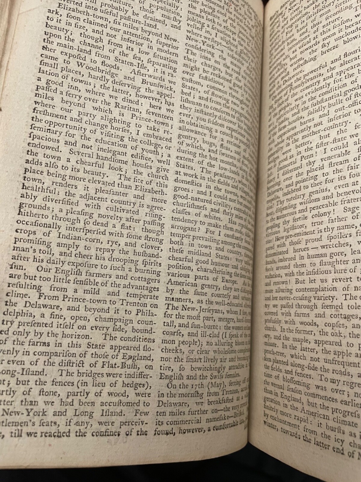 1798 MONTHLY MAGAZINE TRAVELING IN NEW YORK CITY NJ PA MISSOURI TRIBES ~ Binding