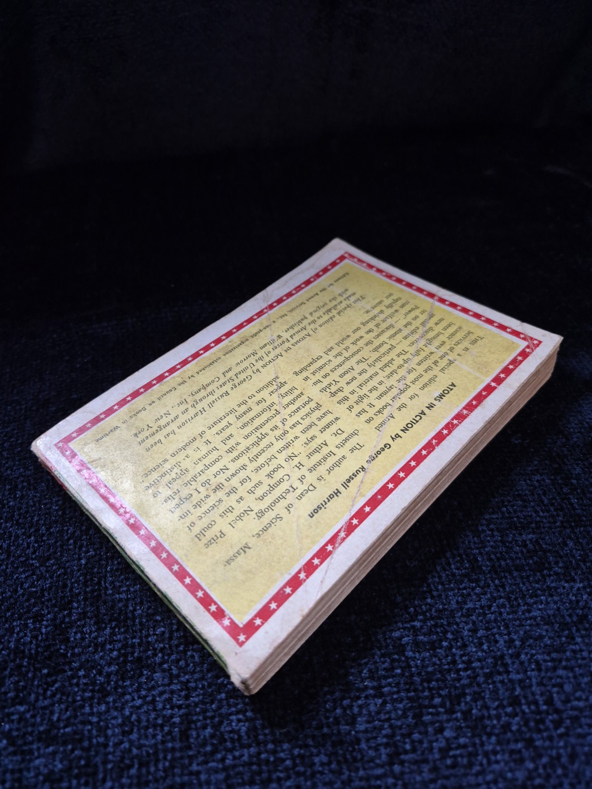 Lot 2 Science Year Book 1945 Atoms in Action Armed Services Edition Vtg WWII PB