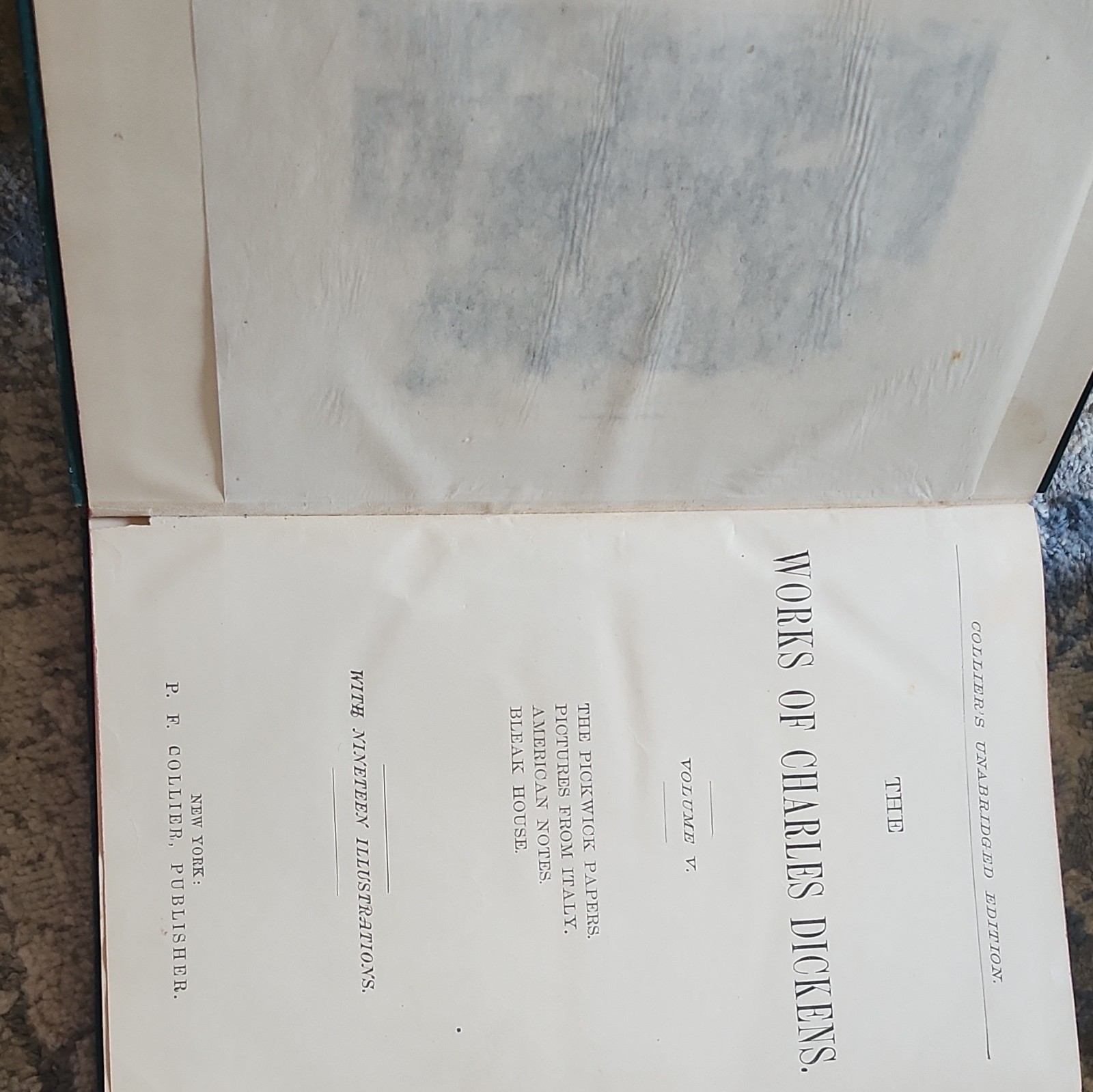 Charles Dickens Works Vol 1-6 matching set + 3 duplicate volumes = 9 books total
