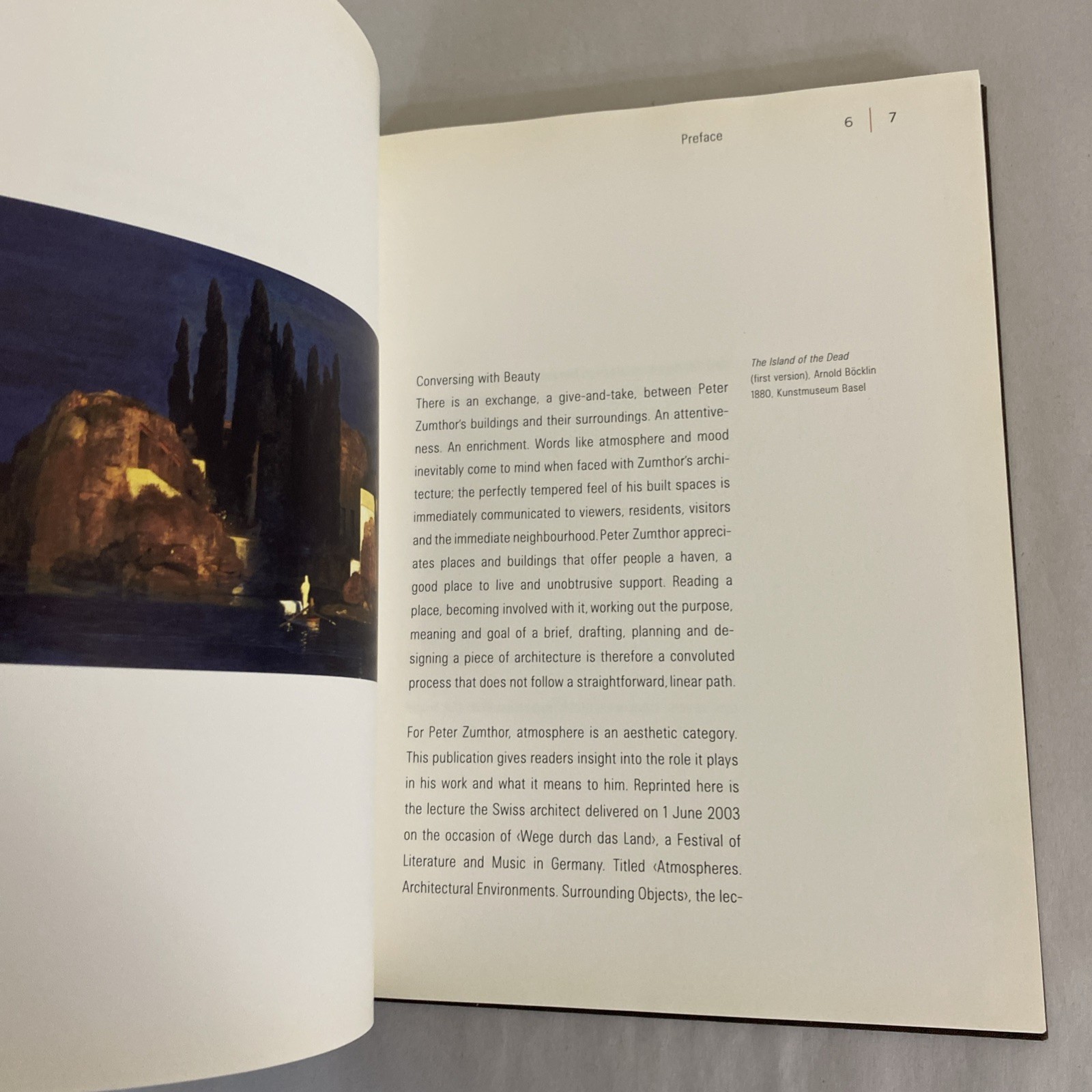 Atmospheres Peter Zumthor 2012 Birkhauser hardcover architecture theory book eng