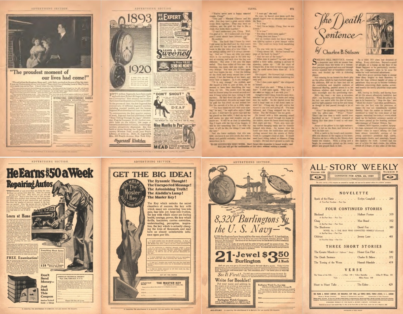 66 Old Issues of The Argosy – Stories of Life Love & Adventure Magazine DVD