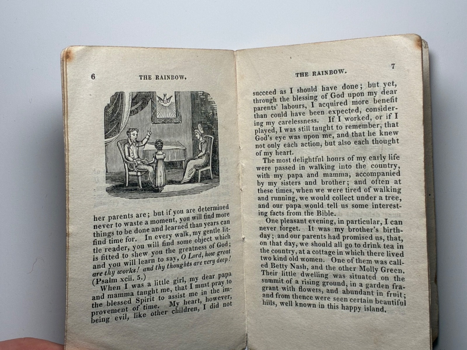 1828 The Rainbow Mrs Sherwood Chapbook Houlston Wellington Salop Scarce 1st Ed