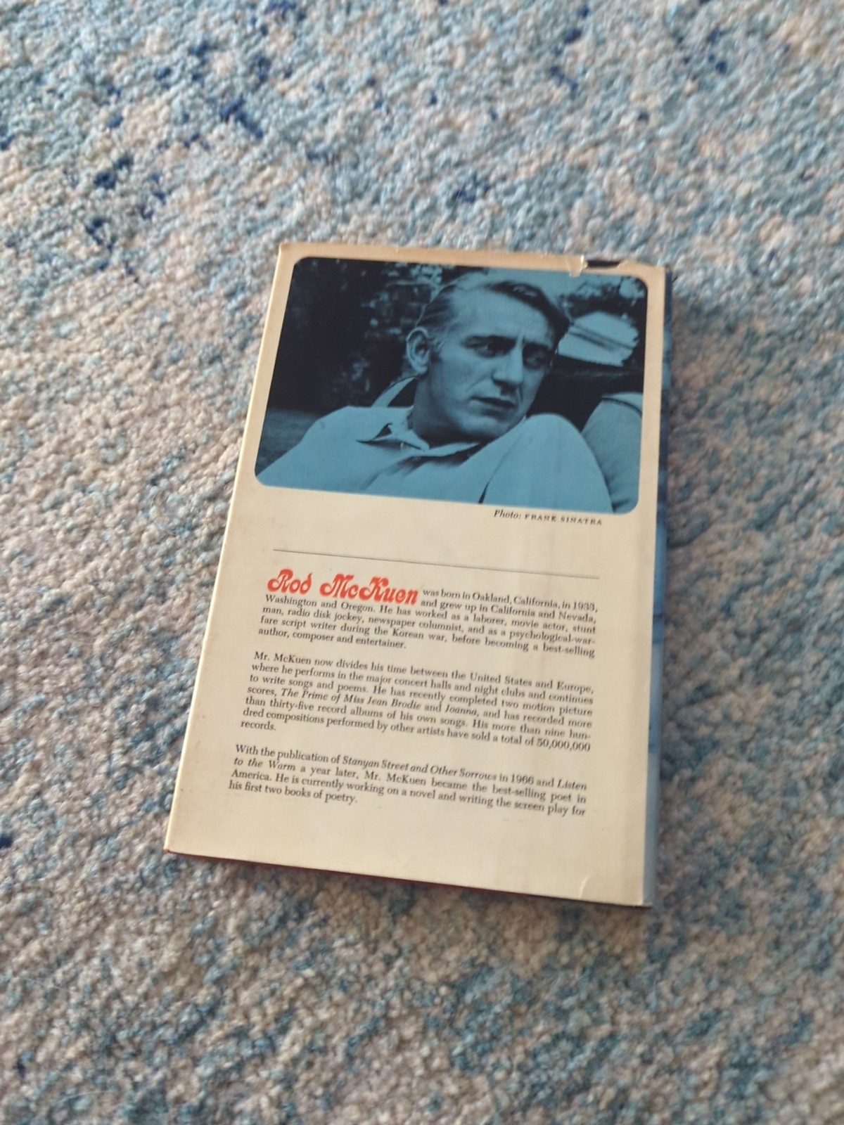 Rod McKuen ‘Lonesome Cities’ First Edition 1971 HC/DJ VG