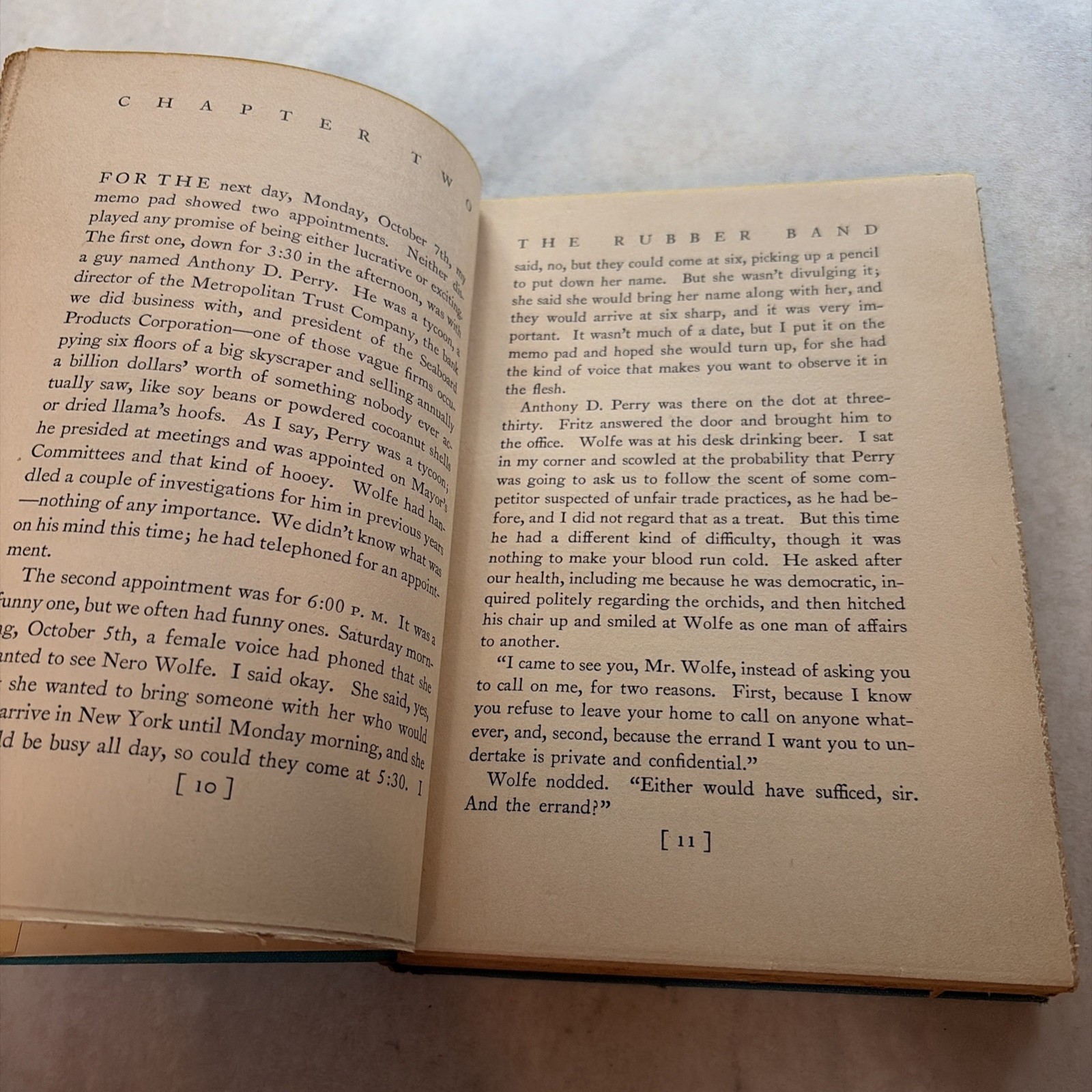 The Rubber Band by REX STOUT First Edition ~ 1st Printing 1936 Original DJ