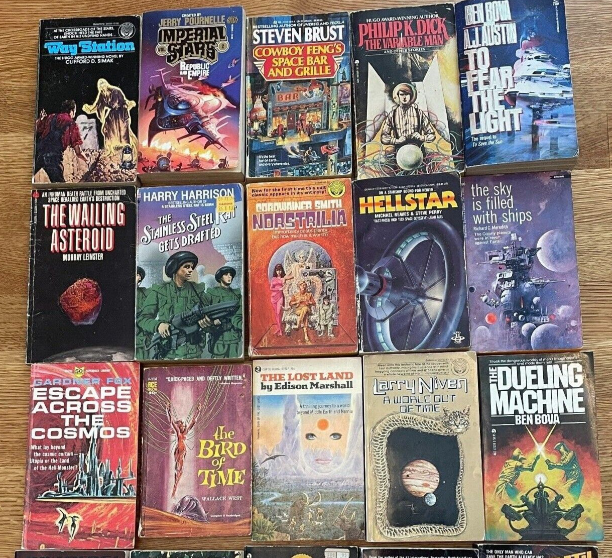 10X All Science Fiction Scifi Random Mix Paperback Books Vintage 1960s+ Lot