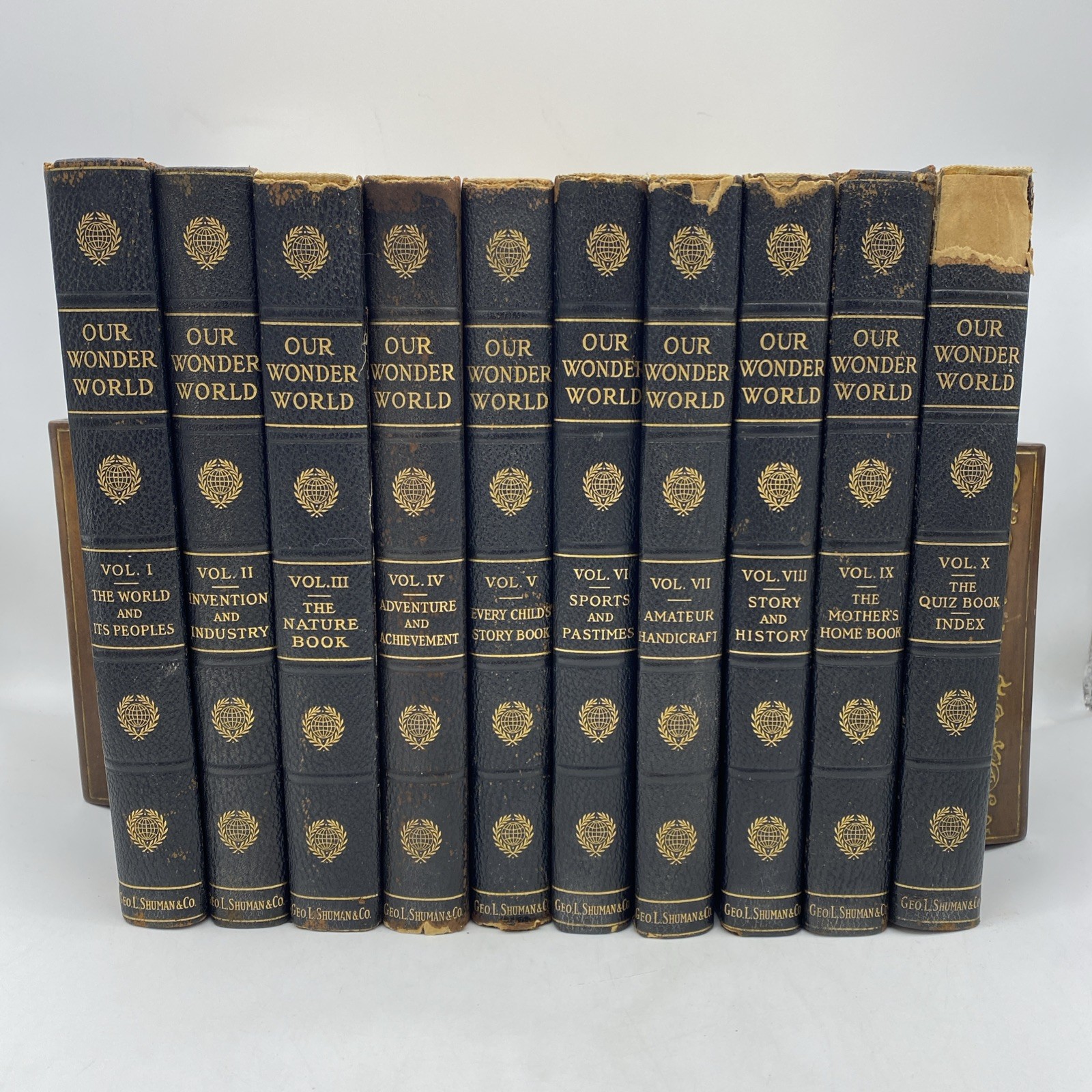 Our Wonder World A Library of Knowledge Complete 10 Volume Encyclopedia Set 1918