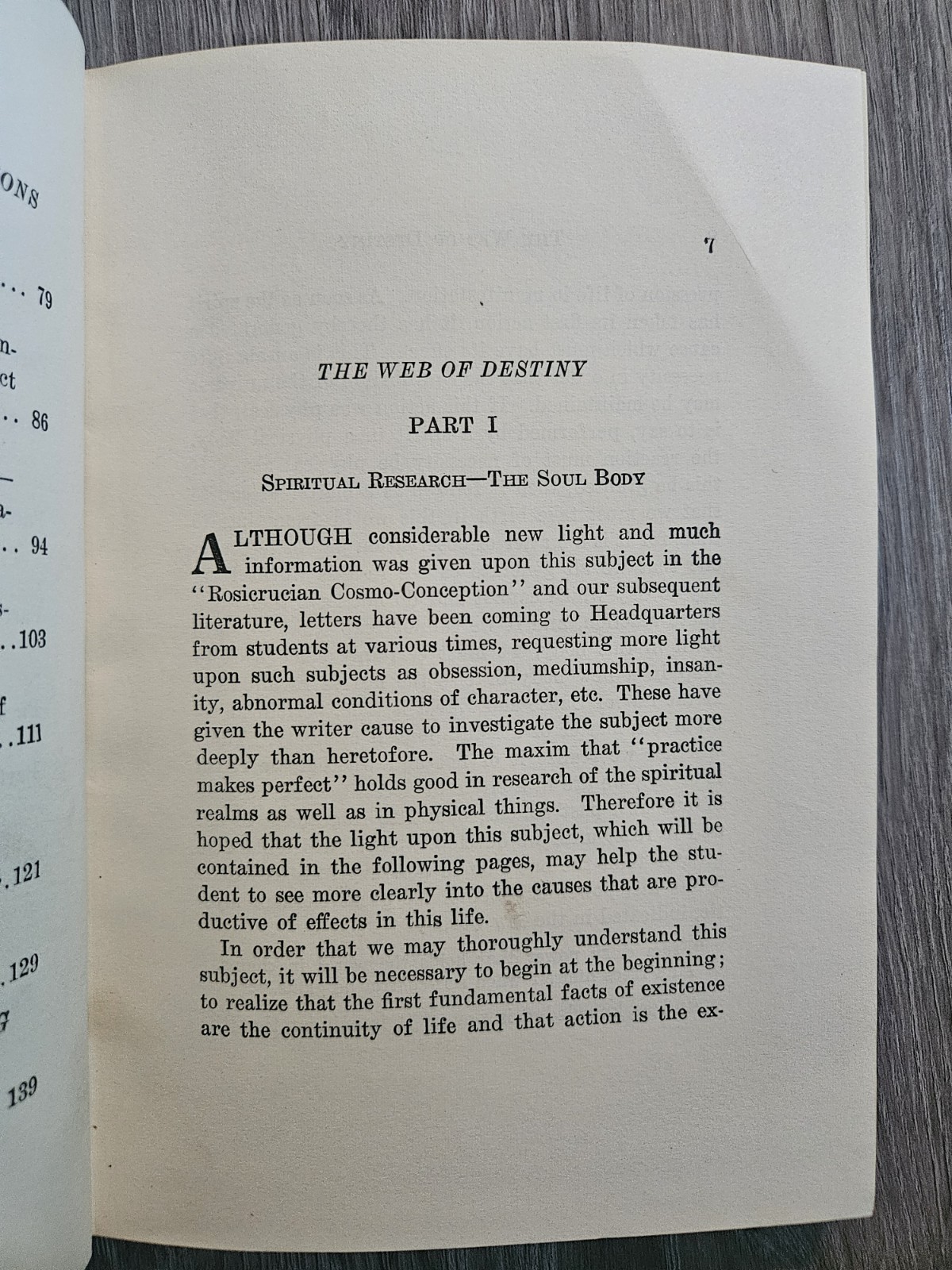 The Web of Destiny by Max Heindel HC Rosicrucian Fellowship Occult Mysticism