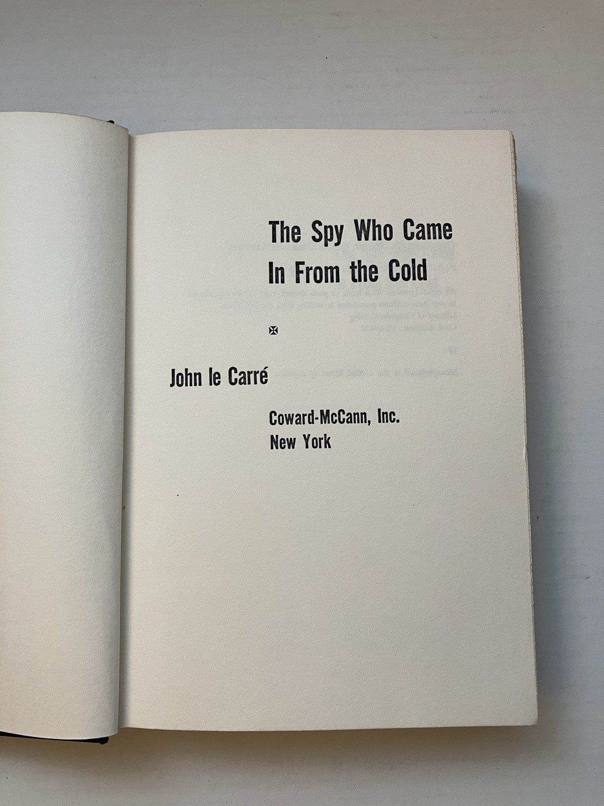 The Spy Who Came in From the Cold John Le Carre 1964 1st American Edition HC/DJ