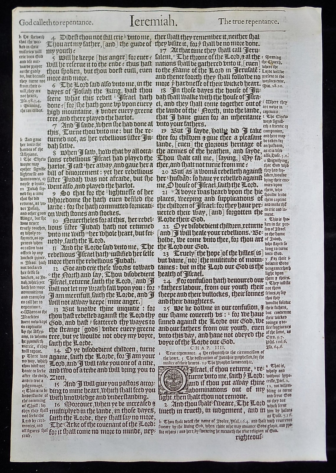 1583 GENEVA BIBLE PULPIT FOLIO LEAF GRAND NOBLEST *YOU PICK * VGC PAGE