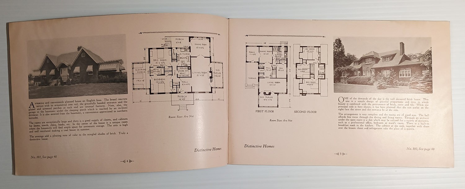 Distinctive Homes: A Collection of the Latest Designs by Maxwell & Repp 1928