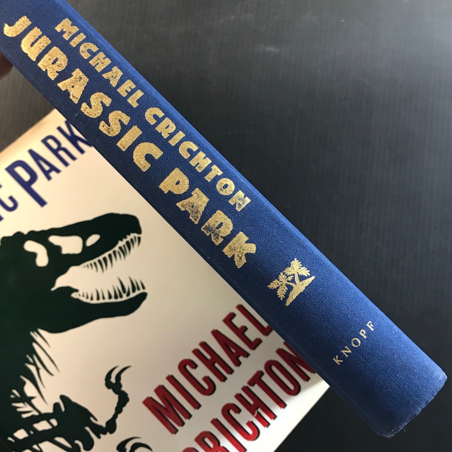 Jurassic Park Michael Crichton Fourth Printing 1990 Hardcover Dust Jacket