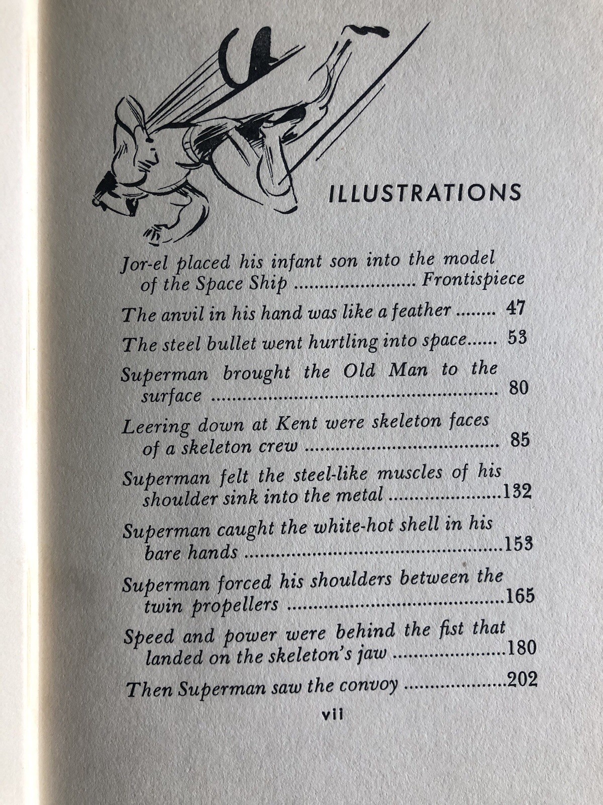 Superman by George Lowther, 1942 First Edition, Random House, Color Illustration