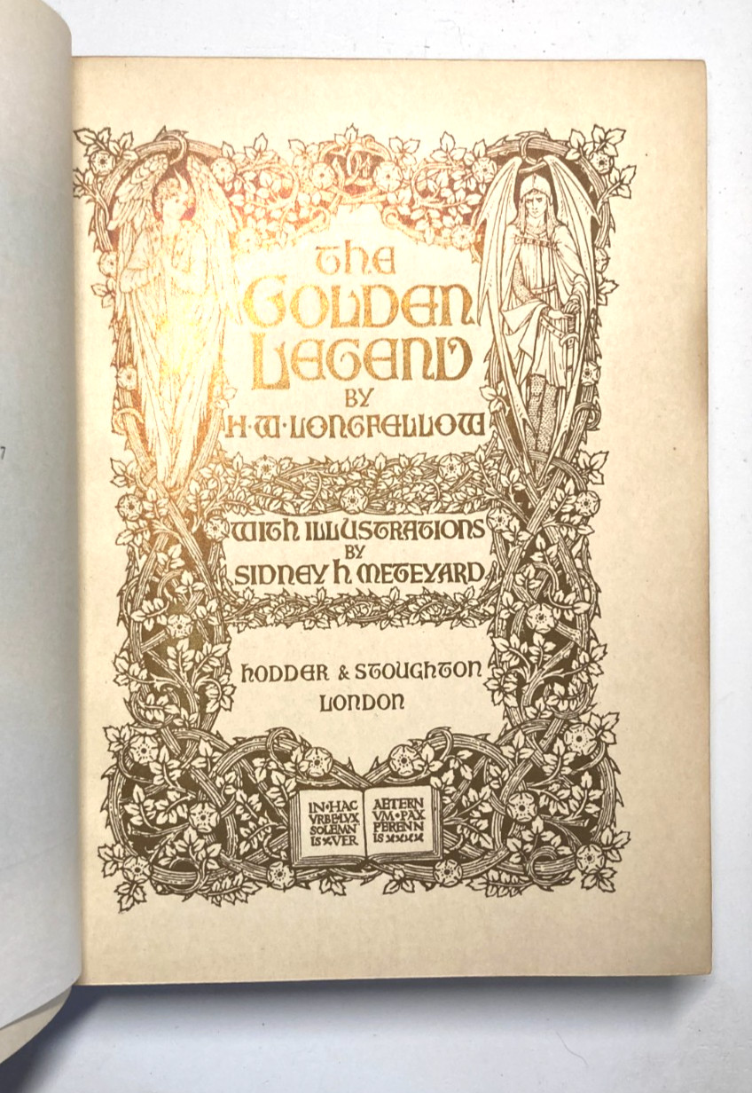 Longfellow Golden Legend Meteyard 25 Color Plates Leather Vellum Binding