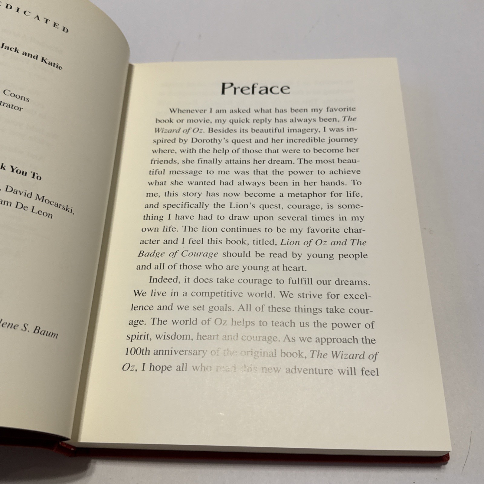 Lion Of Oz And Badge Of Courage Roger S Baum Inscribed 1st Edition