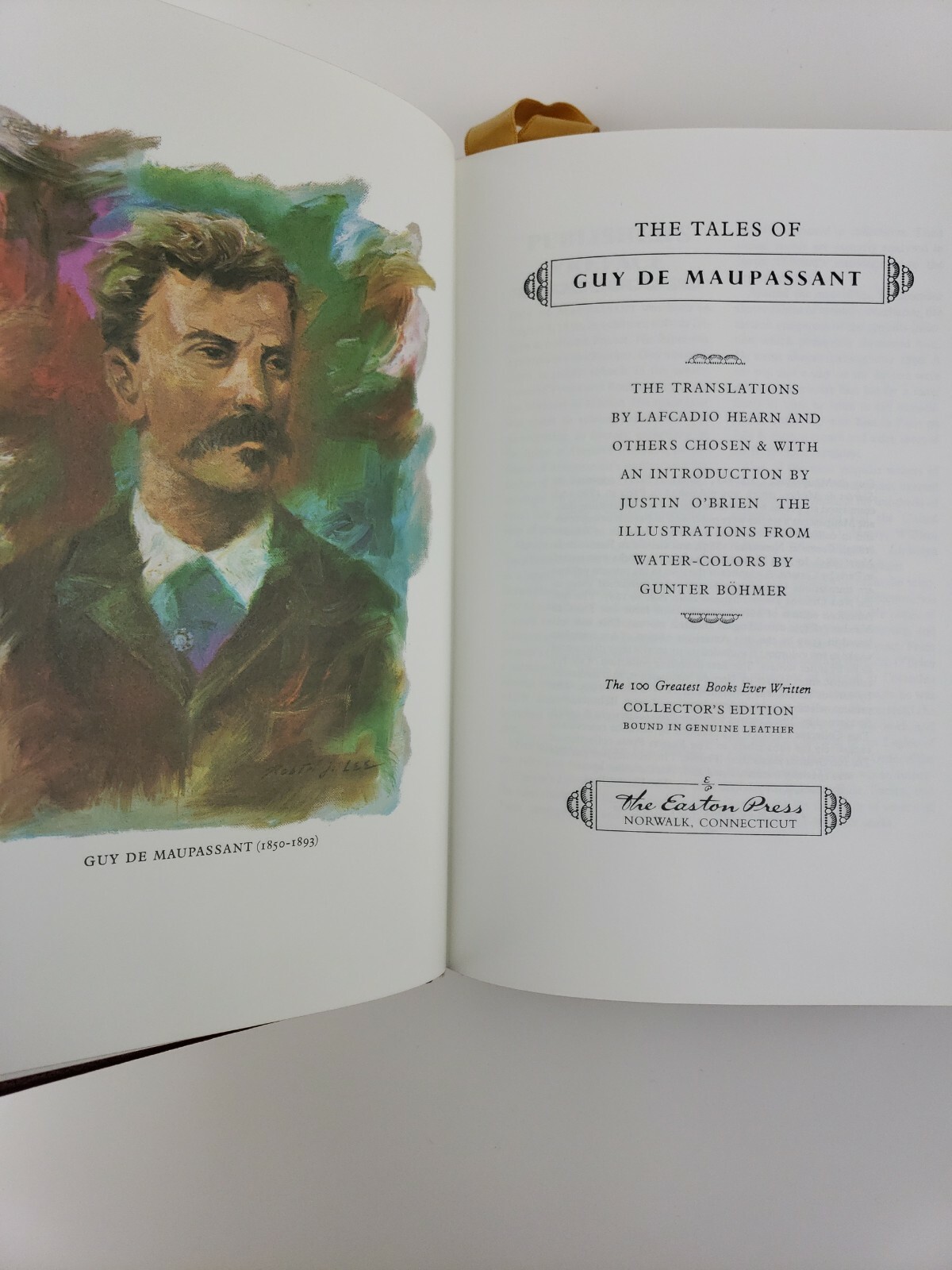 Easton Press The Tales of Guy de Maupassant 100 Greatest Books 1977 Leather