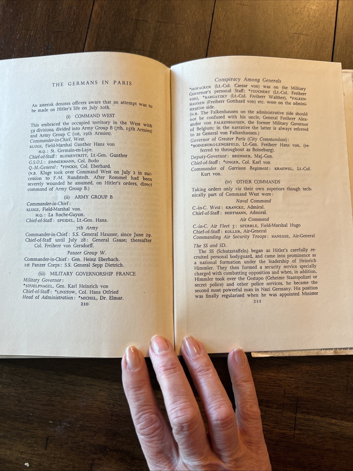 Conspiracy Among Generals by Wilhelm von Schramm. 1956. First English Ed HCDJ