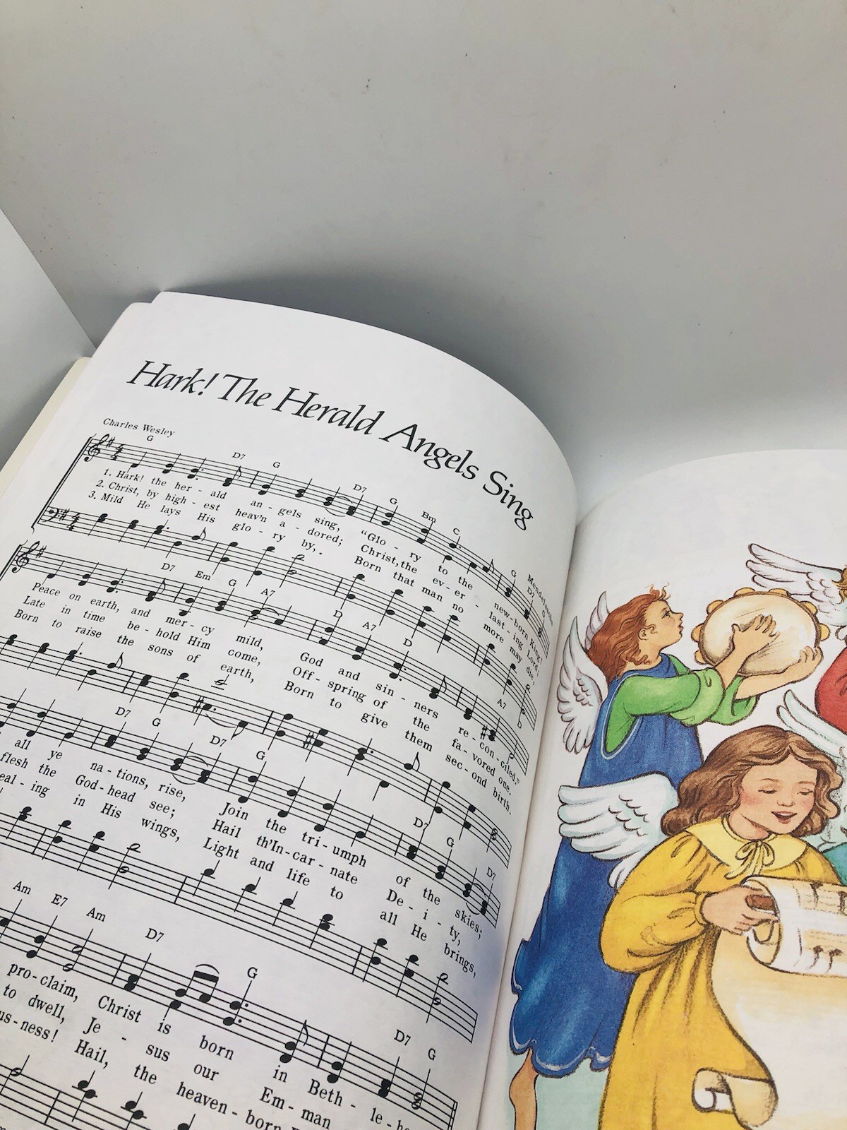 Christmas Carols books vintage lot of two Whitman Golden AS IS see photos