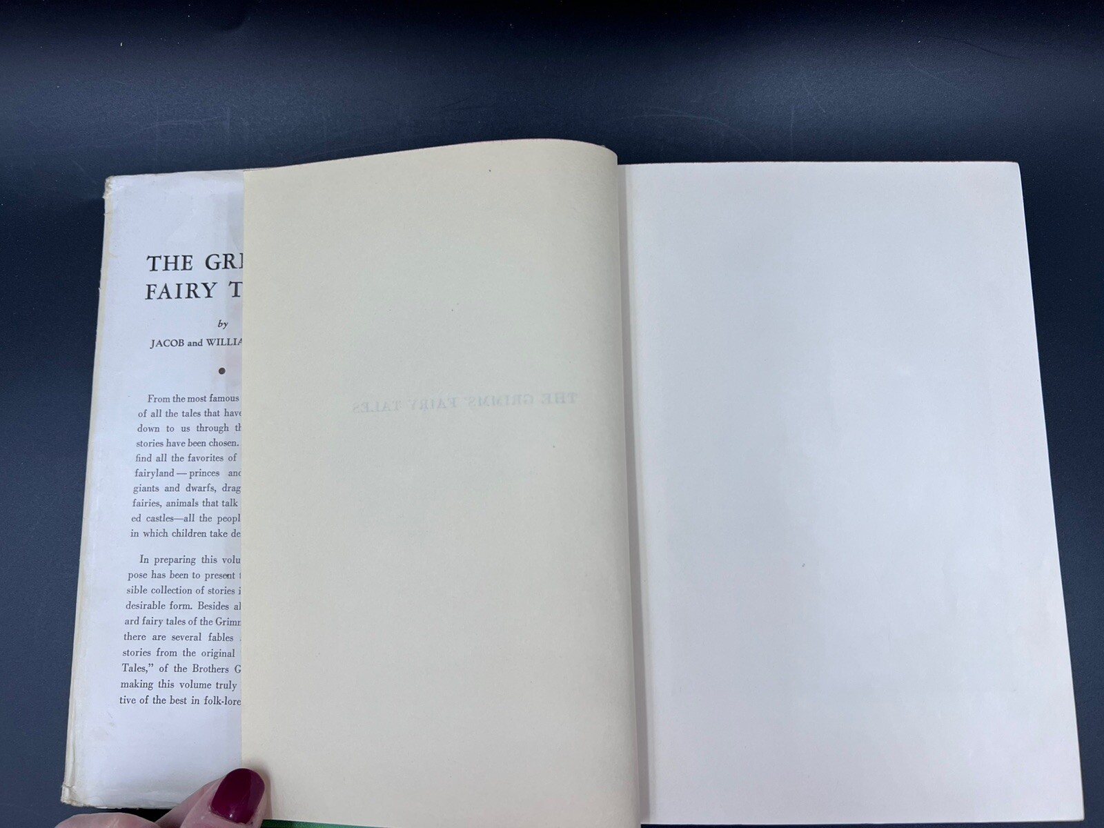 ANTIQUE 1ST. Edition GRIMM’S FAIRY TALES Hardcover with Dust Cover