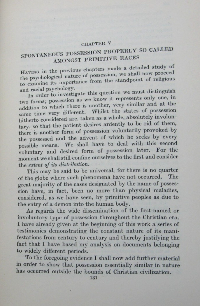 1930 Possession Demoniacal and Other- Oesterreich Occult Rare 1st Edition
