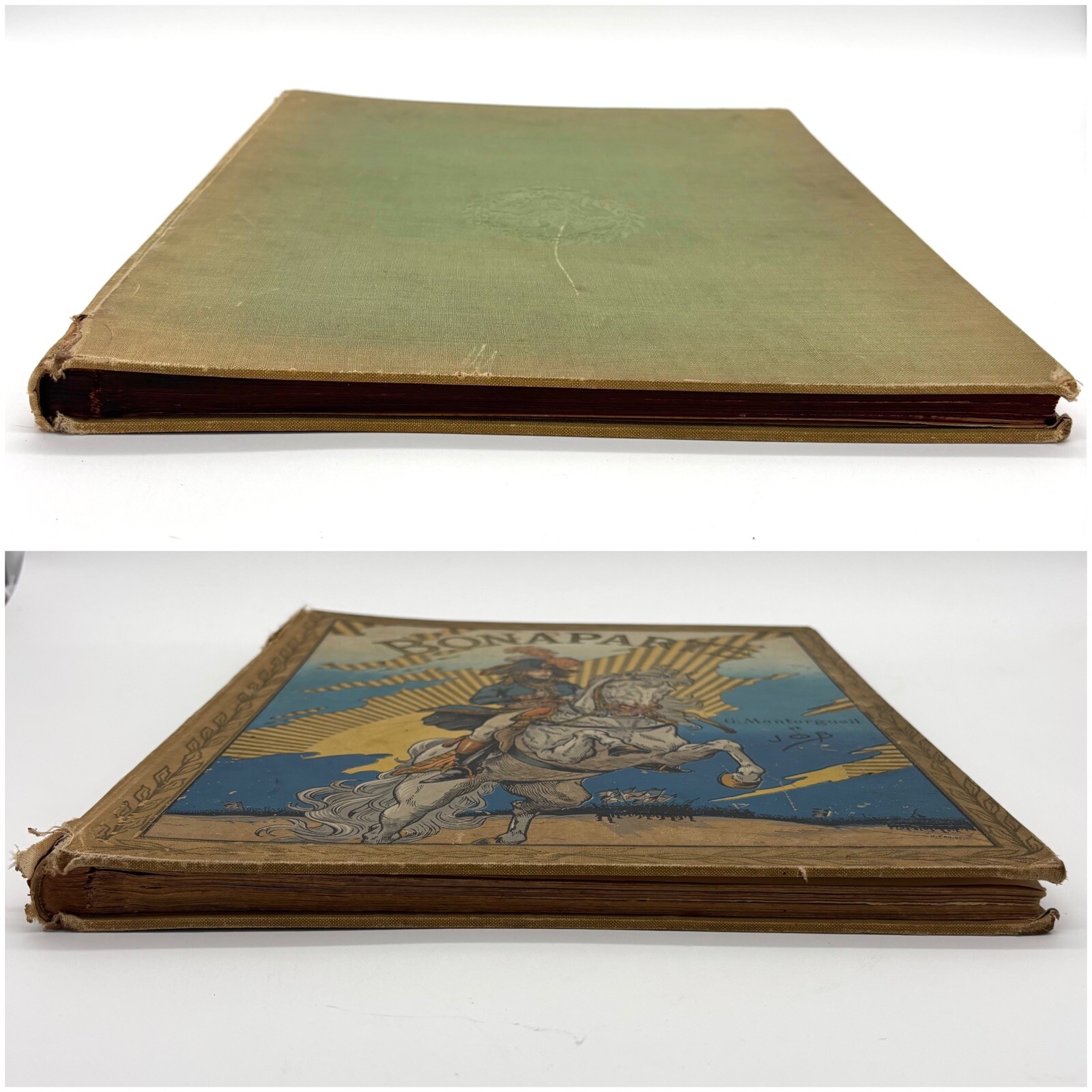 Bonaparte by Georges Montorgueil Antique Decorated Cloth Paris France Book 1910