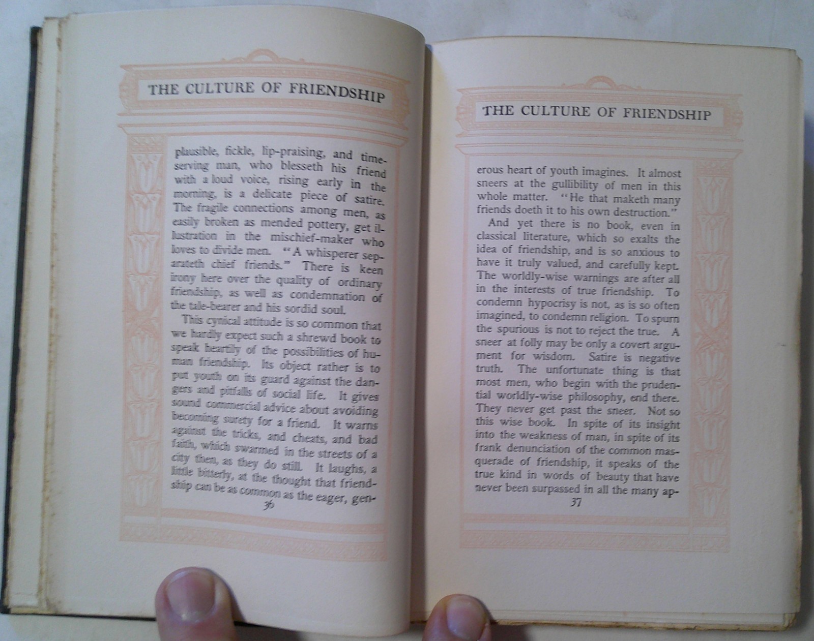 FRIENDSHIP by Hugh Black 1902 ANTIQUE Fleming H. Revell Co. Hard Cover