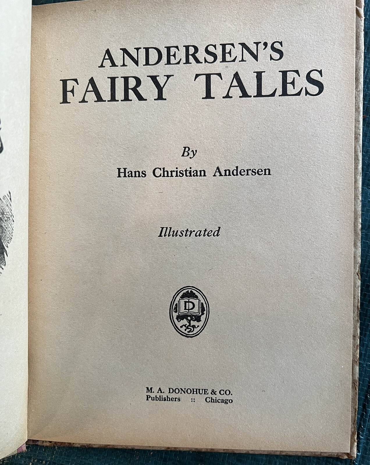 Antique #135 Favorite Andersen’s Fairy Tales Series, Late 1800’s. Good