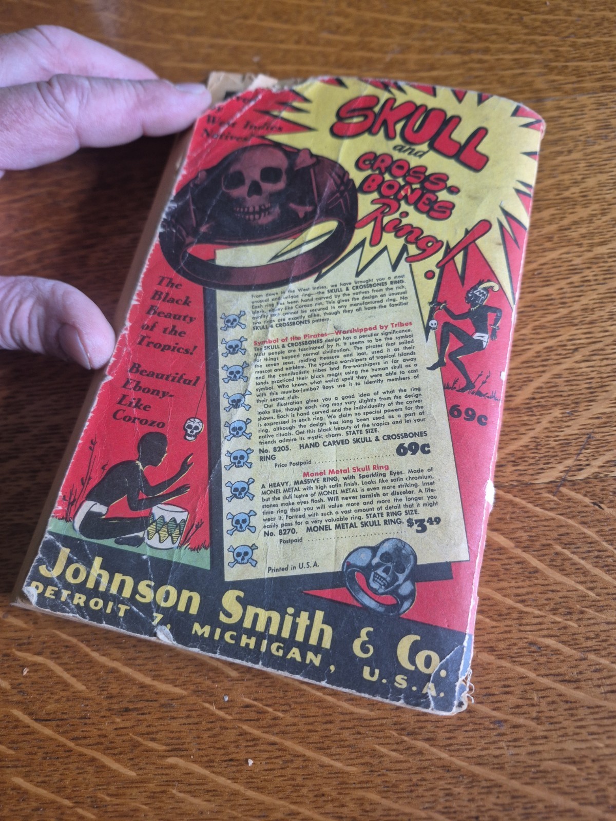 Vtg 1948 Johnson Smith Novelties Catalog 472 Detroit Mich Puzzles Hobbies Magic
