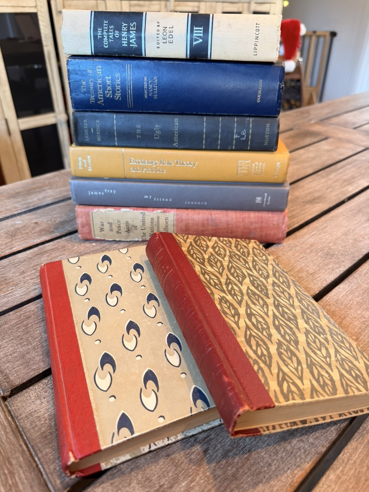 Vintage Book Bundle Lot of 8 • Mixed Colors & Authors • Decorative