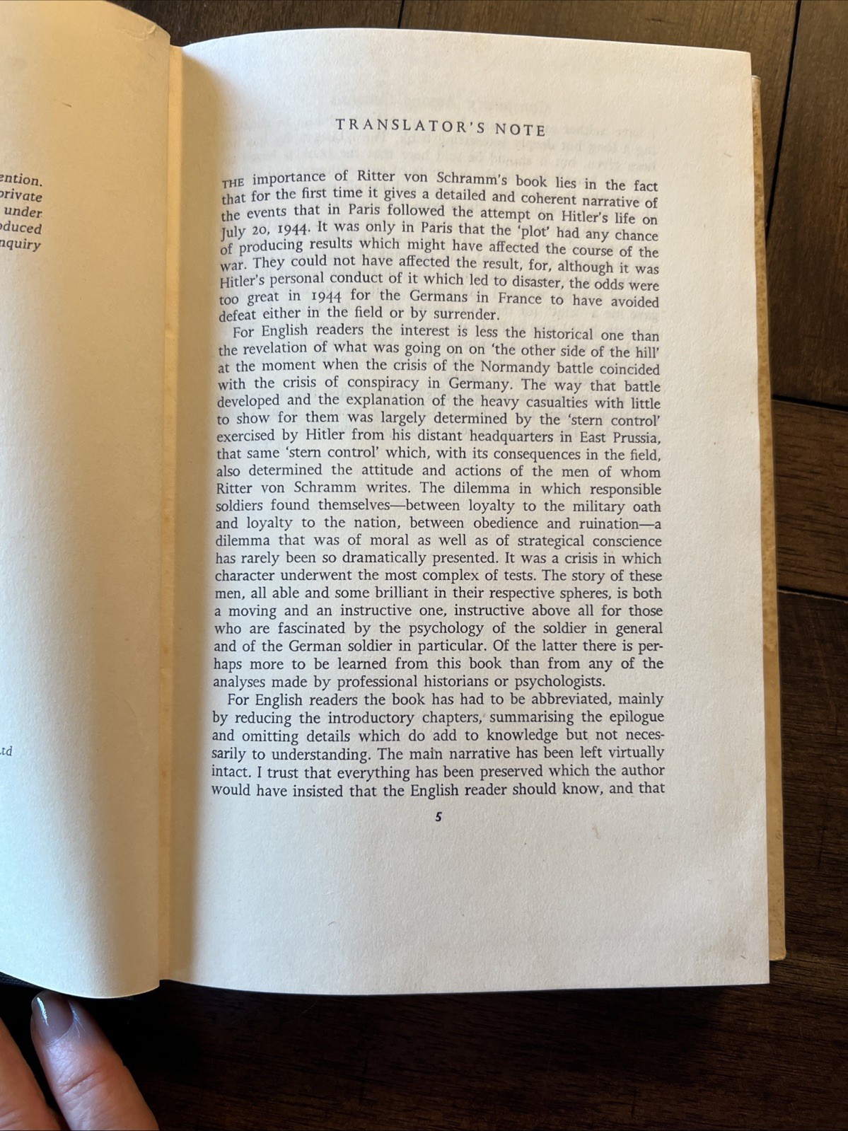 Conspiracy Among Generals by Wilhelm von Schramm. 1956. First English Ed HCDJ