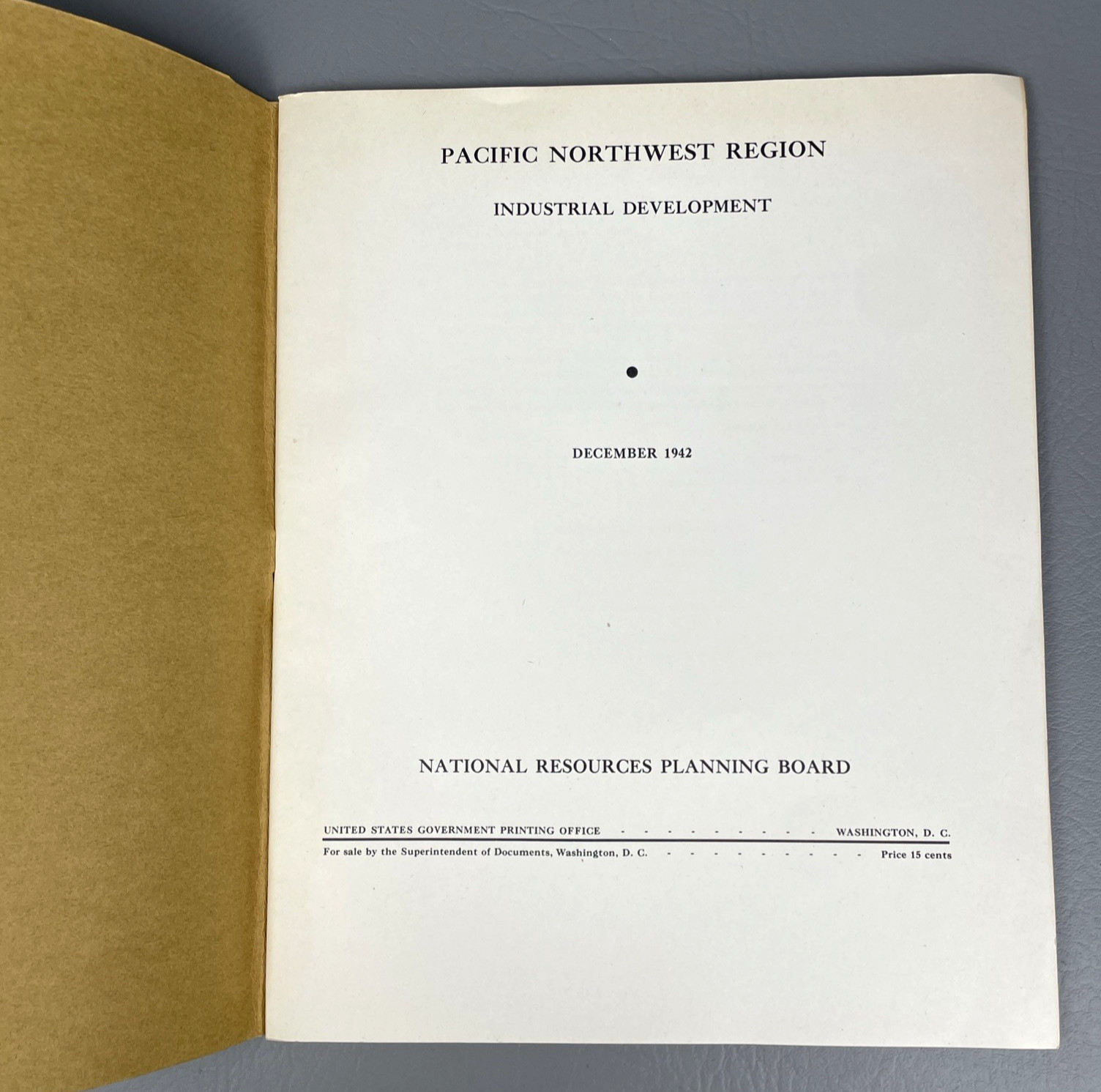 1942 Pacific Northwest Region Industrial Development National Resources WWII Era
