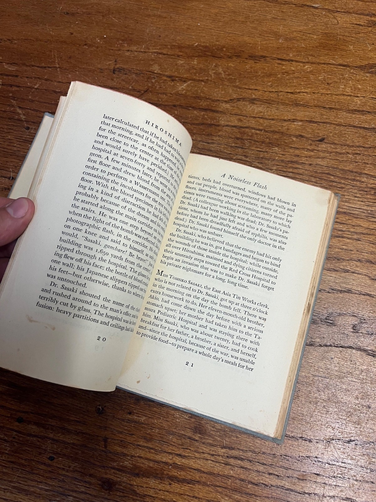 Hiroshima by John Hersey 1946 First Edition Hardcover Alfred A. Knopf (Borzoi)