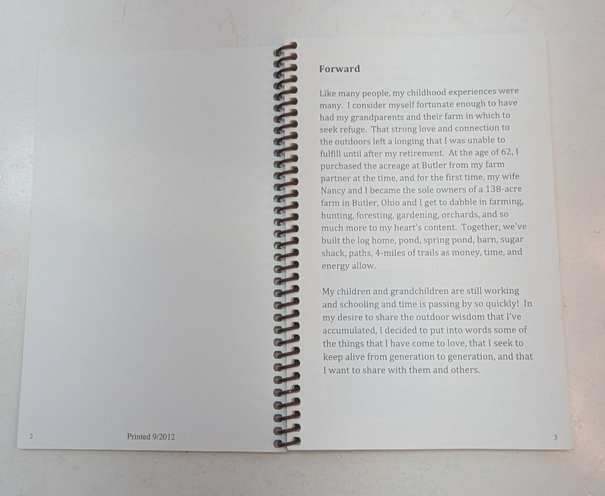Ramblings Reminiscence and 50 Recipes of an Old Man 2012 Spiral Bound Paperback