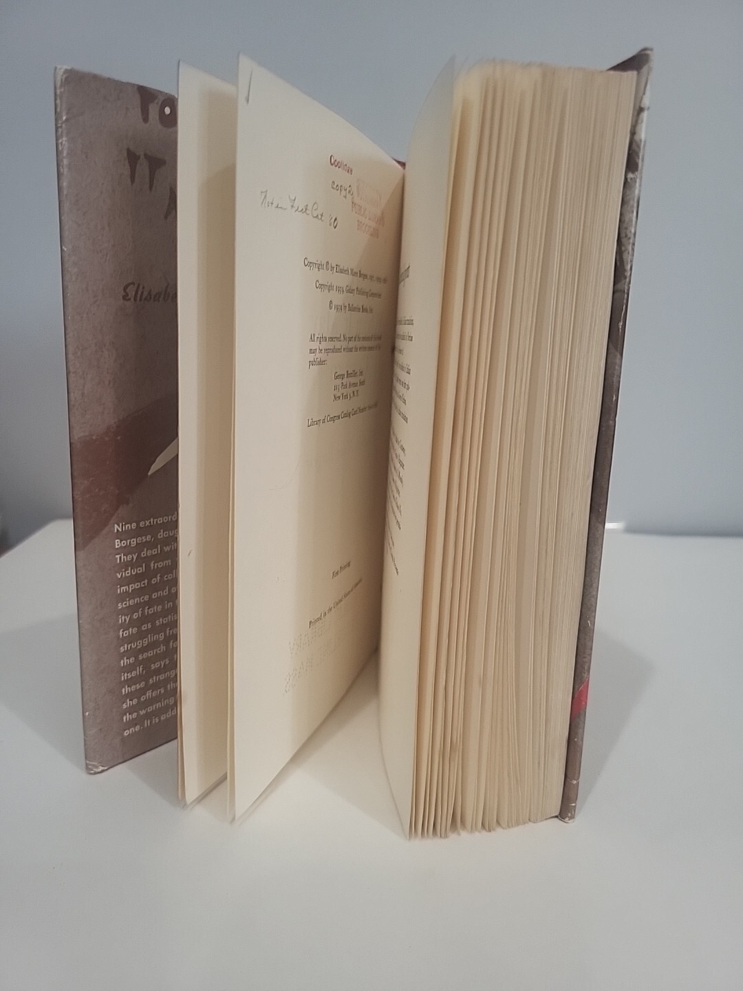 To Whom It May Concern Elisabeth Mann Borgese 1st Printing 1960 HC/DJ Ex-Library