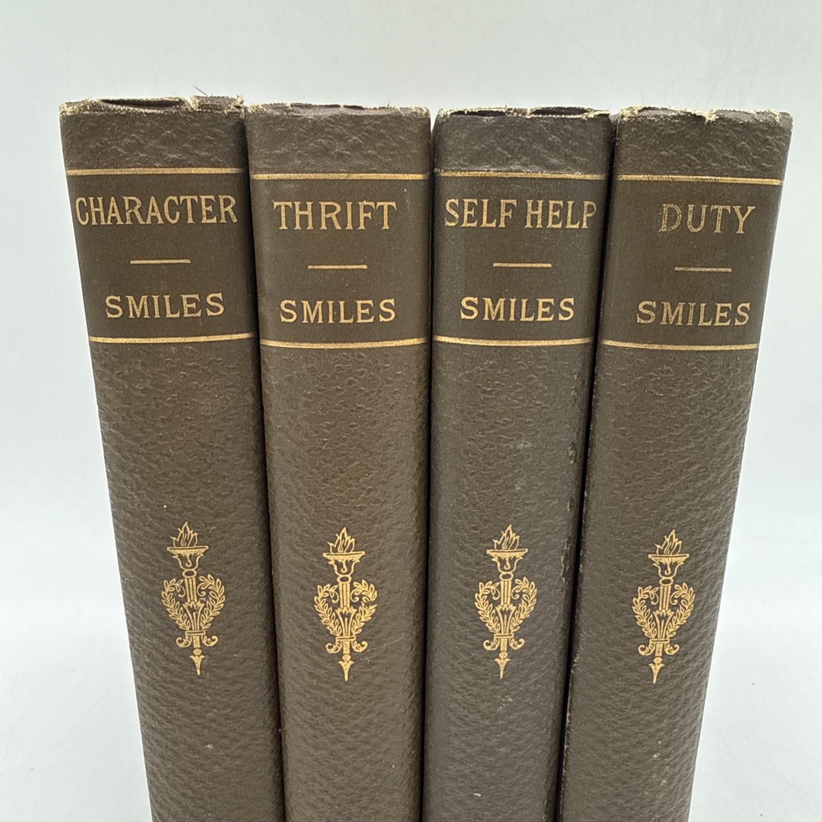 Vtg. Samuel Smiles Lot 4 Hardcover Books – Character, Thrift, Self Help, Duty