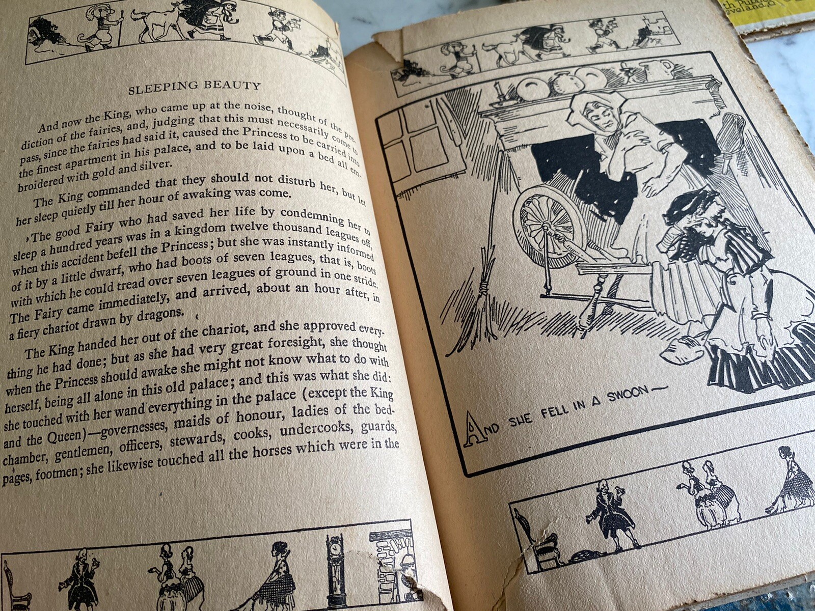 Antique Book: Fairy Tales Tom Thumb Trix Nix Goldsmith Donohue – 1922