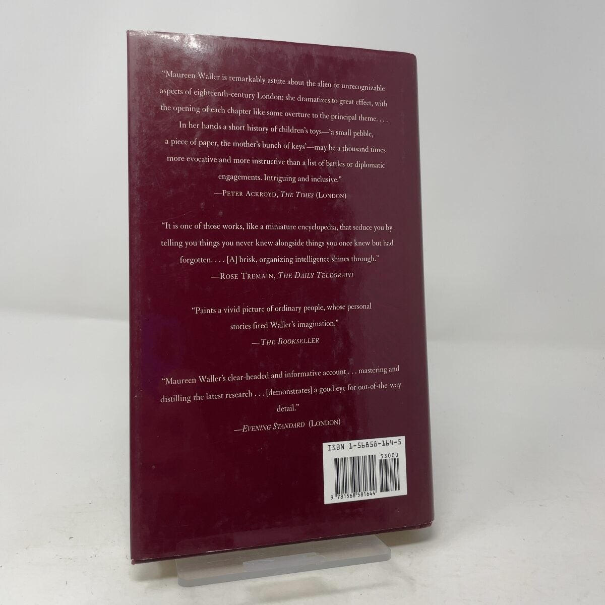 1700 Scenes from London Life by Maureen Waller HC First Edition Like New 2000