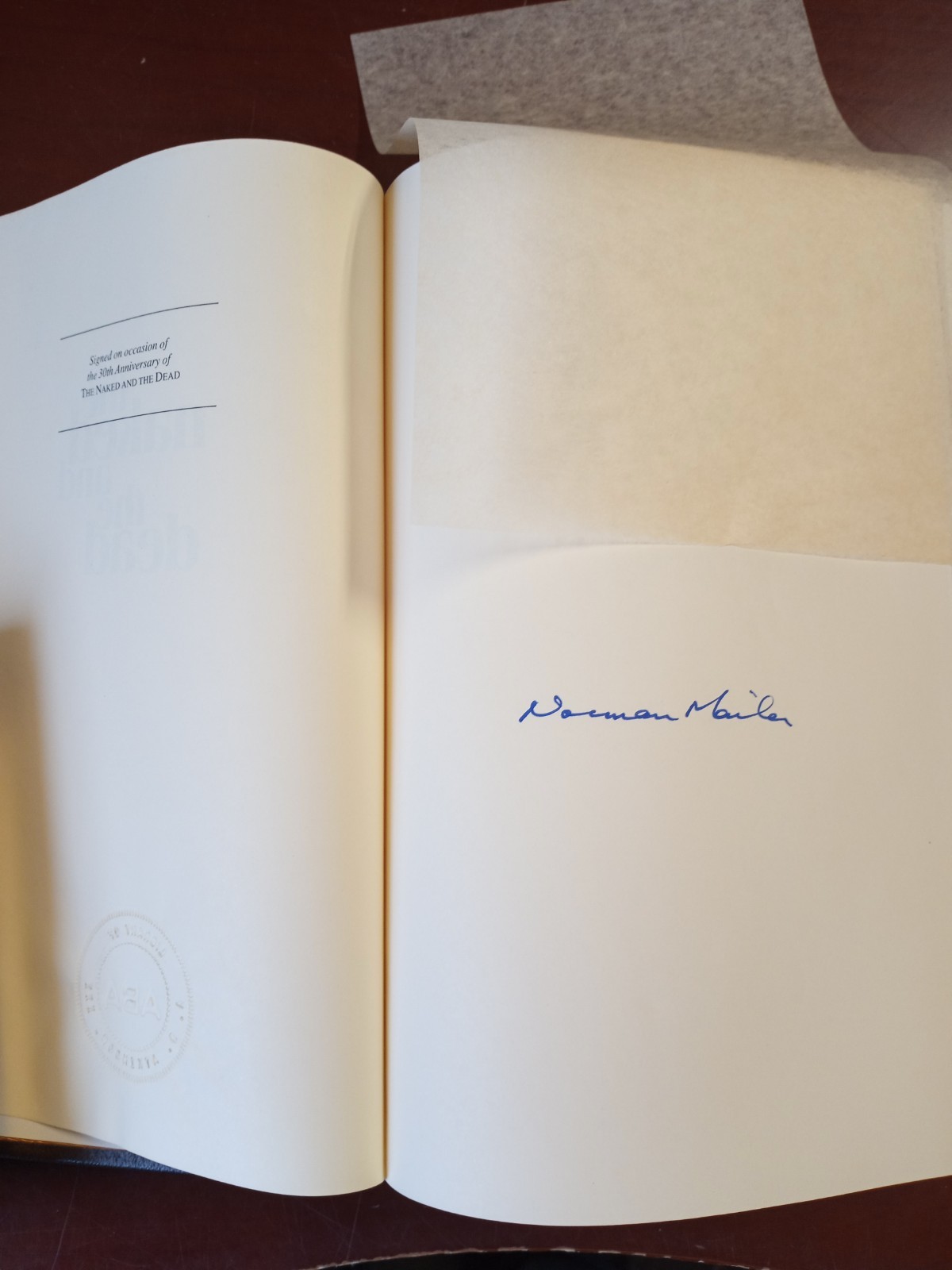 Franklin Library The Naked and the Dead By Norman Mailer Signed Limited Ed. 1979