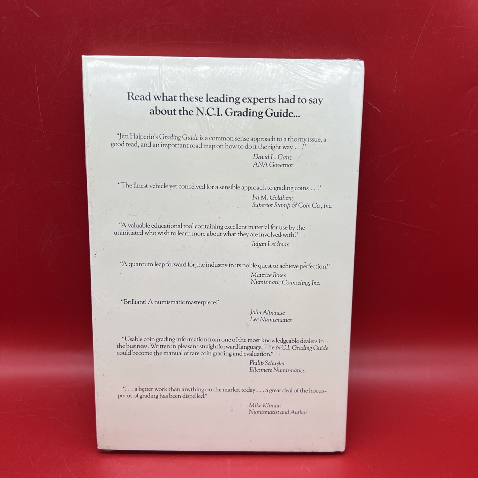 NCI Grading Guide by James L. Halperin Coin Grading Book Sealed