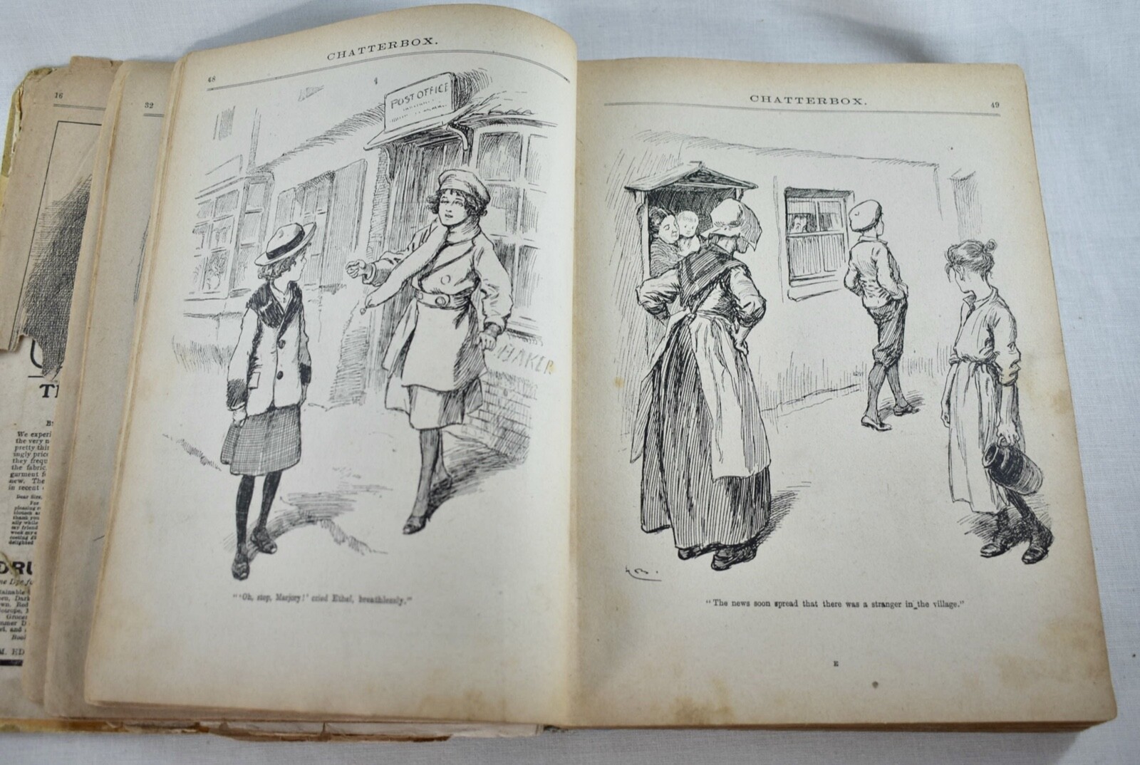 ANTIQUE CHATTERBOX HARDBACK CHILDRENS MAGAZINE BOOK c1920