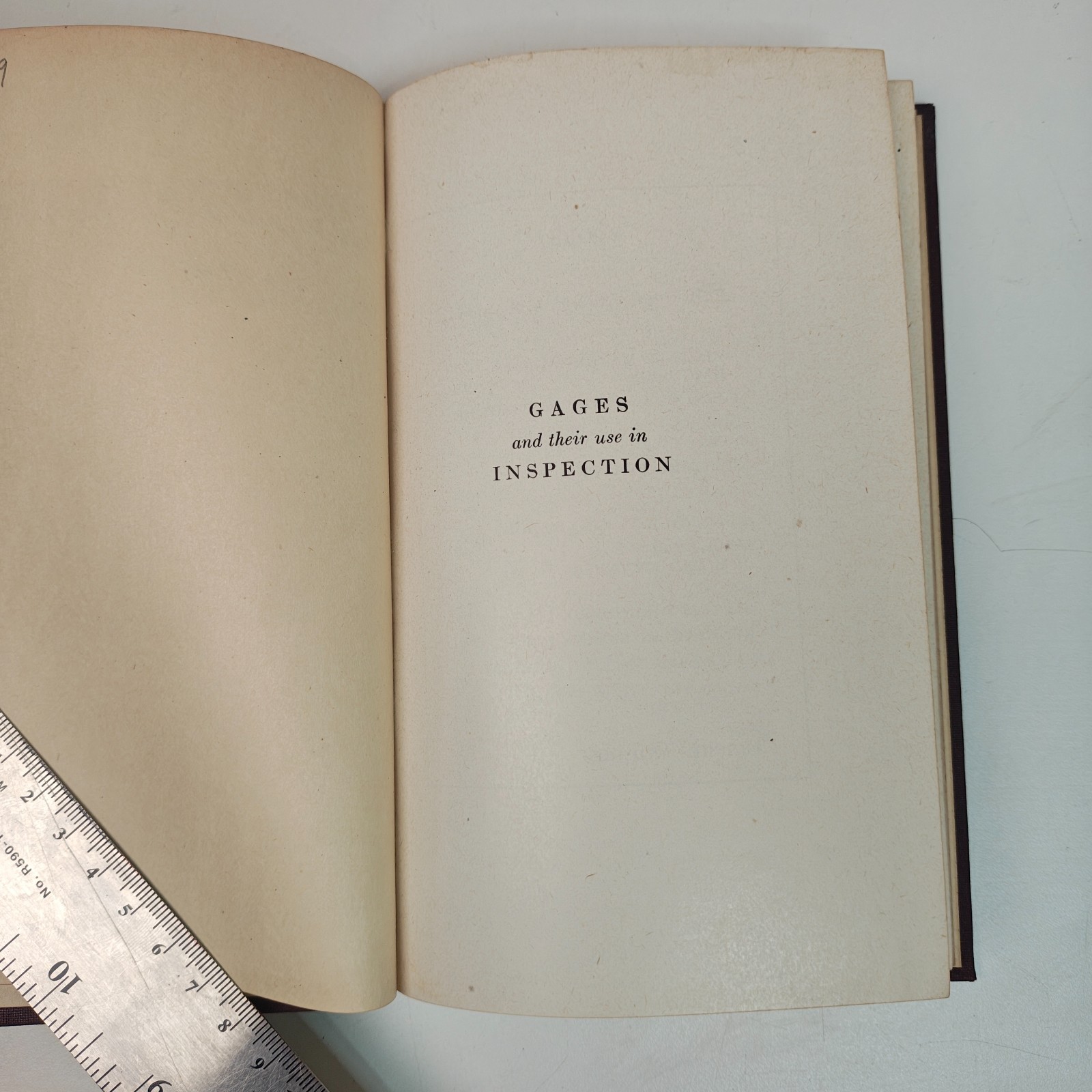 1942 Gages and Their Use in Inspection Fred H Colvin HC McGraw-Hill Machinist
