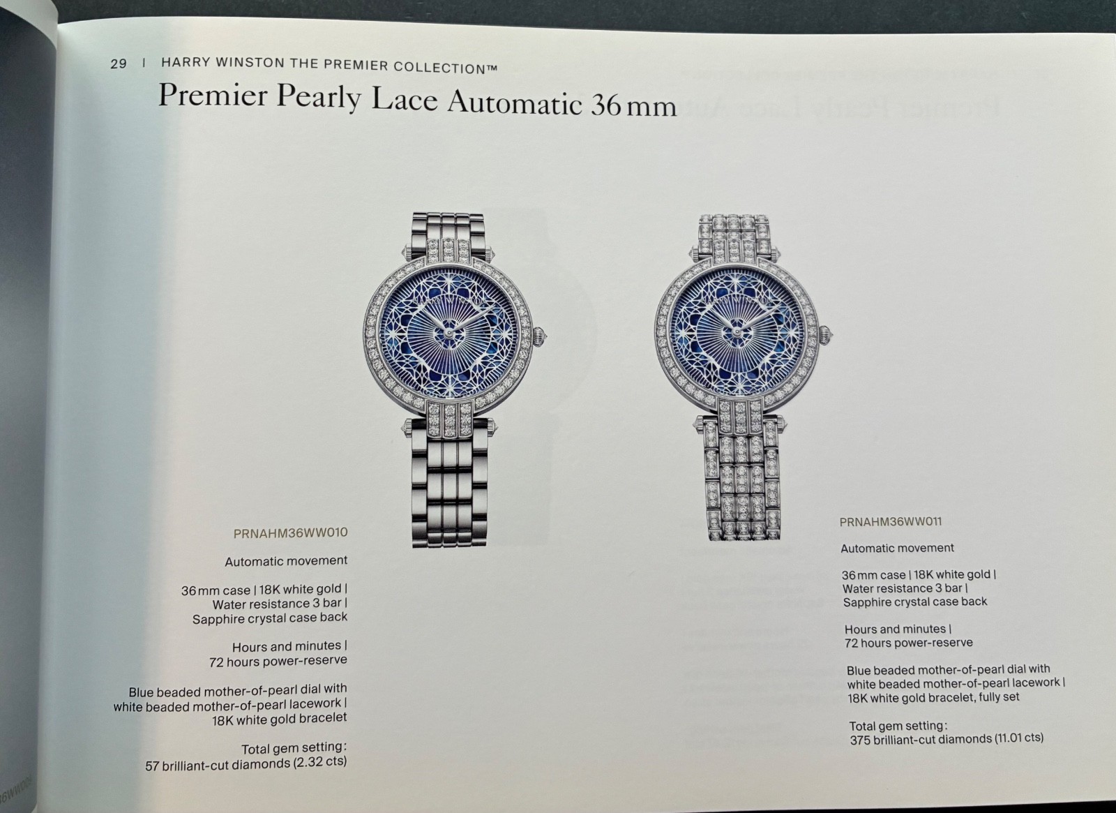 HARRY WINSTON TIMEPIECES 2018 CATALOGUE / BOOK~ Beautiful Photography!