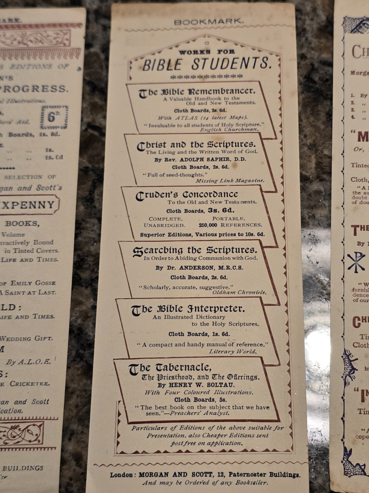 Rare Lot Of 3 F. B. Meyer Bookmarks Keswick Convention 1880s-90s + Bonus