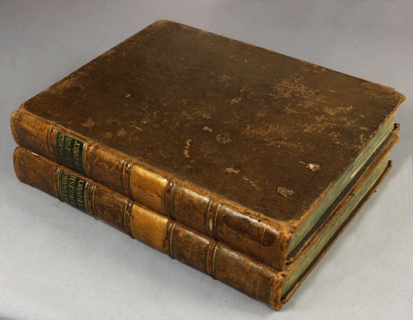 Rare Portuguese English dictionary – 1794 – Longfellow best – Ex Libris Gordon