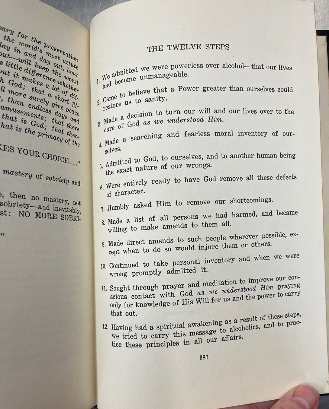 Sobriety And Beyond 1958 4th Edition Alcoholics Anonymous Book Hardcover SMT