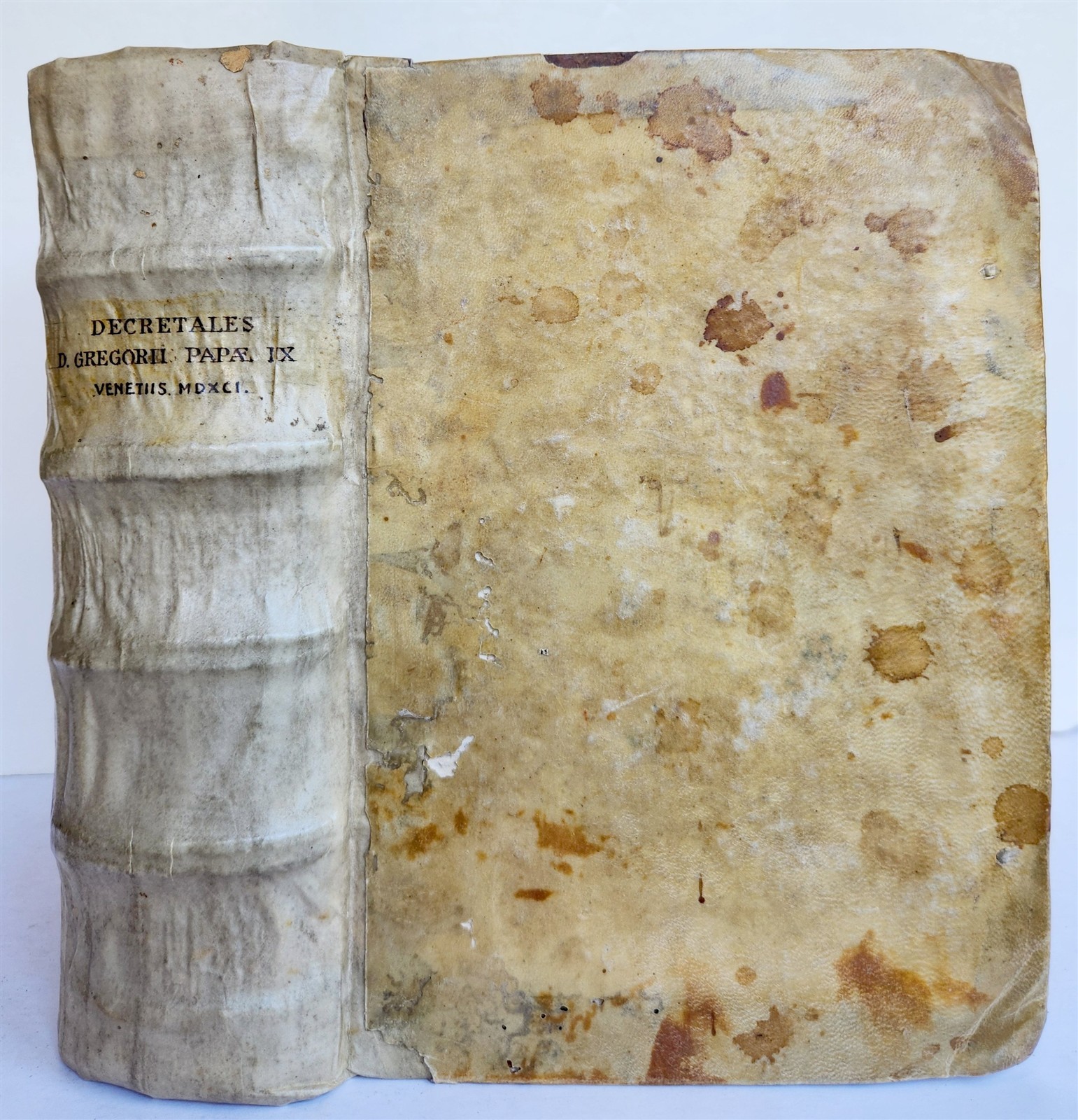 1591 DECRETALS of Pope Gregory IX antique 16th CENTURY